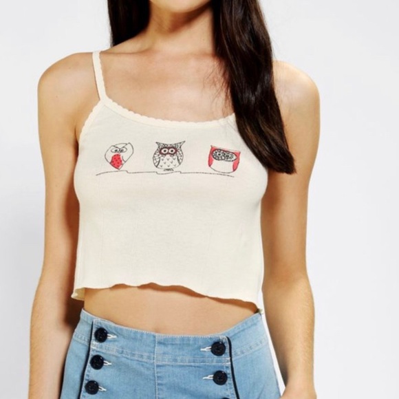 Urban Outfitters Tops - UO / BDG / OWLS CROPPED TANK TOP
